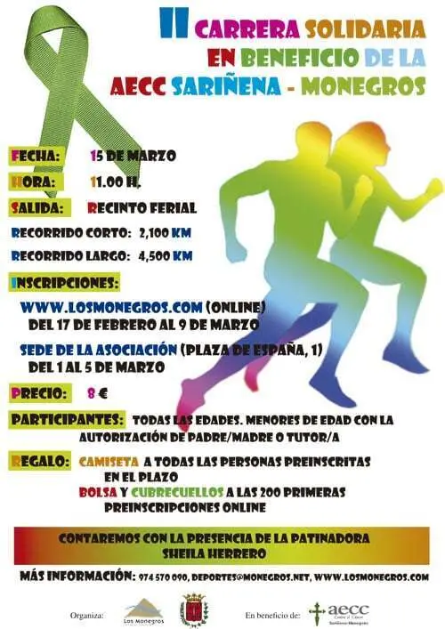 Cartel de la prueba. www.losmonegros.com