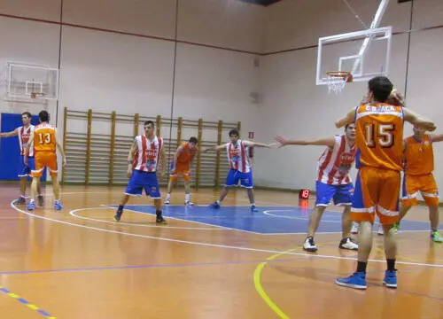 Imagen durante el partido | Foto: CB Jaca