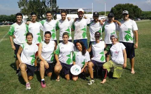 Componentes del equipo oscense durante el Campeonato de Espa&ntilde;a | Foto: BolskanDisk