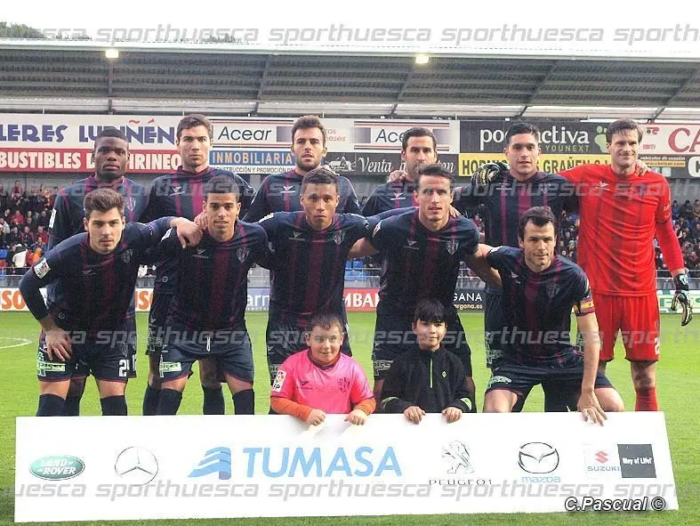 Once del Huesca ante Osasuna | Foto: C.Pascual