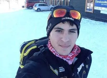 'Selfie' de Mart&iacute; Vigo durante una concentraci&oacute;n del fondista de Sesu&eacute; en Noruega.