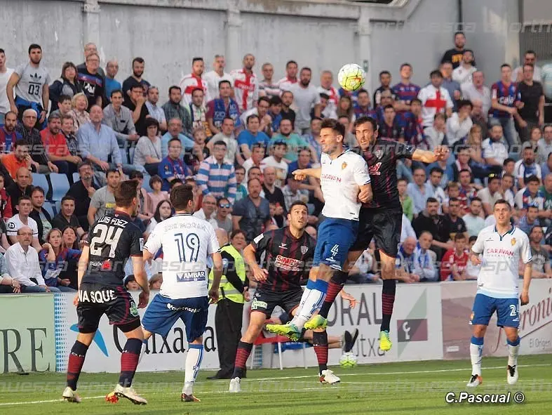 La SD Huesca quiere ganar su primer derbi en Segunda | Foto: C.Pascual