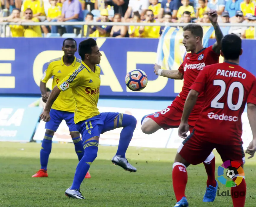 Imagen del encuentro entre C&aacute;diz y Getafe que se jug&oacute; en Carranza (3-0) | Foto: LaLiga