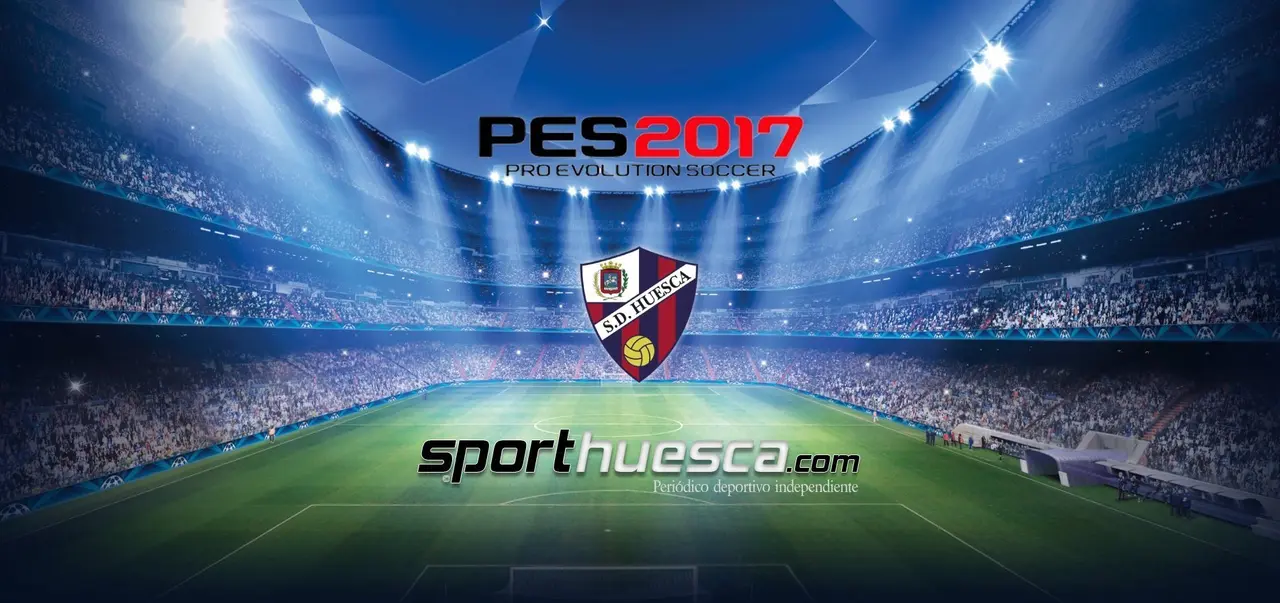 As&iacute; es el Huesca en el Pro Evolution Soccer 2017 | Foto: sporthuesca.com