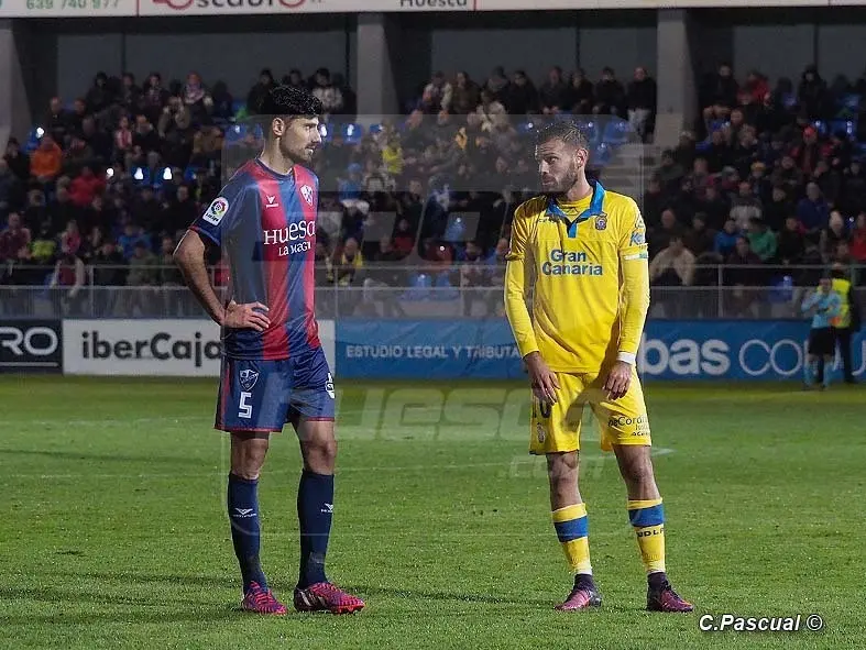 Aguilera se ha convertido en pieza fundamental en su primer a&ntilde;o en Huesca | Foto: C.Pascual