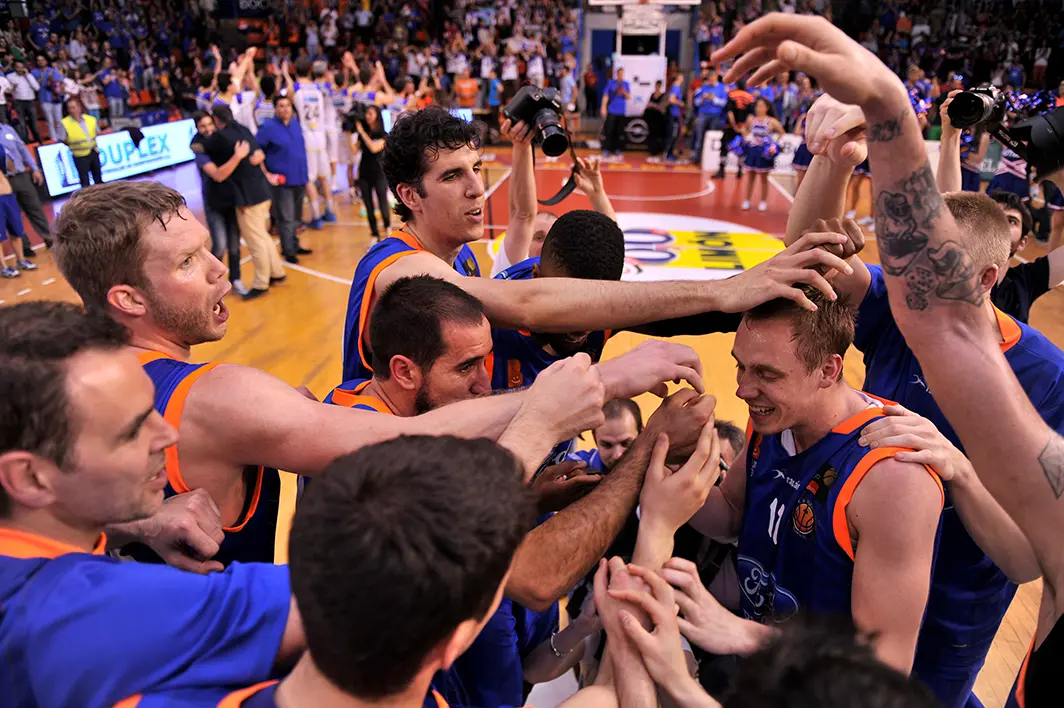 Autocid Burgos celebra el 18 de mayo de 2014 su ascenso a ACB |Foto CB Tizona
