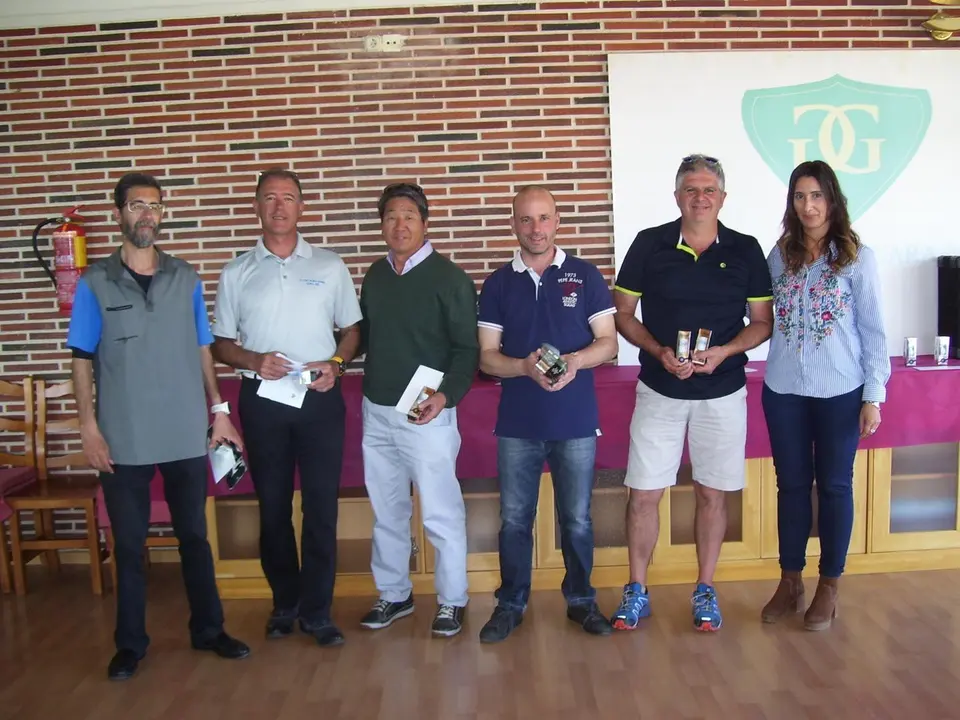 Ganadores del torneo Sercotel Hotels celebrado esta ma&ntilde;ana en el Golf Guara.