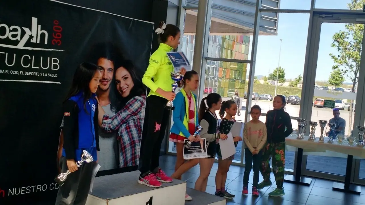 Patinadoras en el torneo celebrado el pasado fin de semana en Vitoria. Foto: CH Jaca