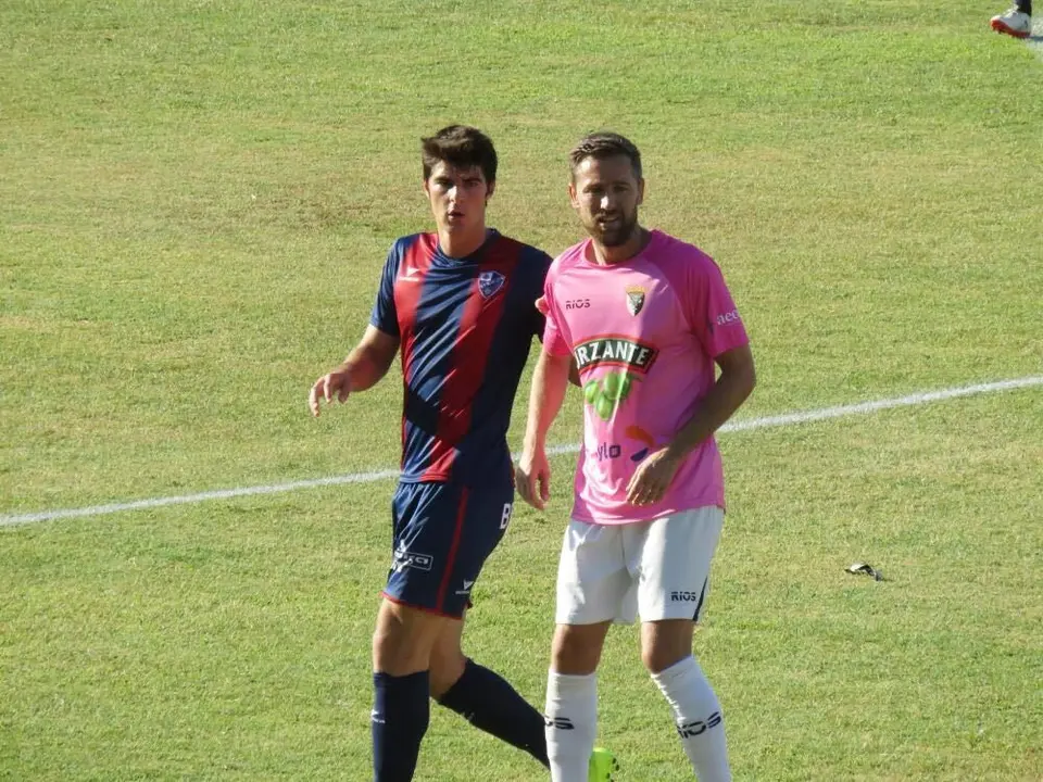 Melero en el encuentro ante el Tudelano | Foto: @CDTudelano