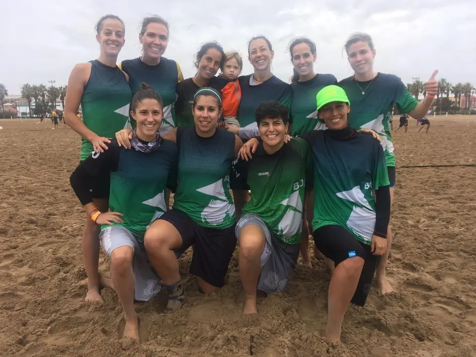 Equipo femenino de BolskanDisc LaManoDelDiez que se desplaz&oacute; al Xequeb&oacute; valenciano