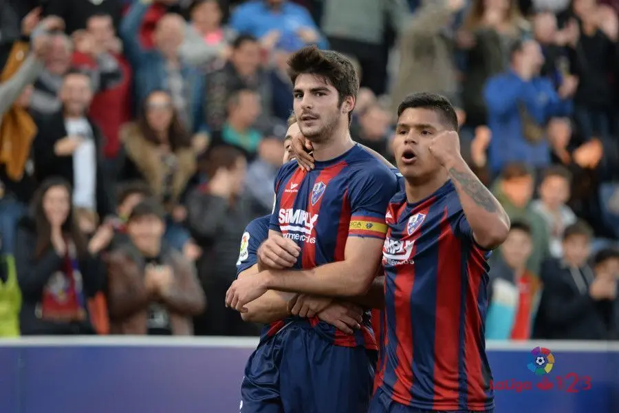 Melero y 'Cucho', la conexi&oacute;n letal que puso al Huesca en Primera, seguir&aacute;n juntos | Foto: LFP