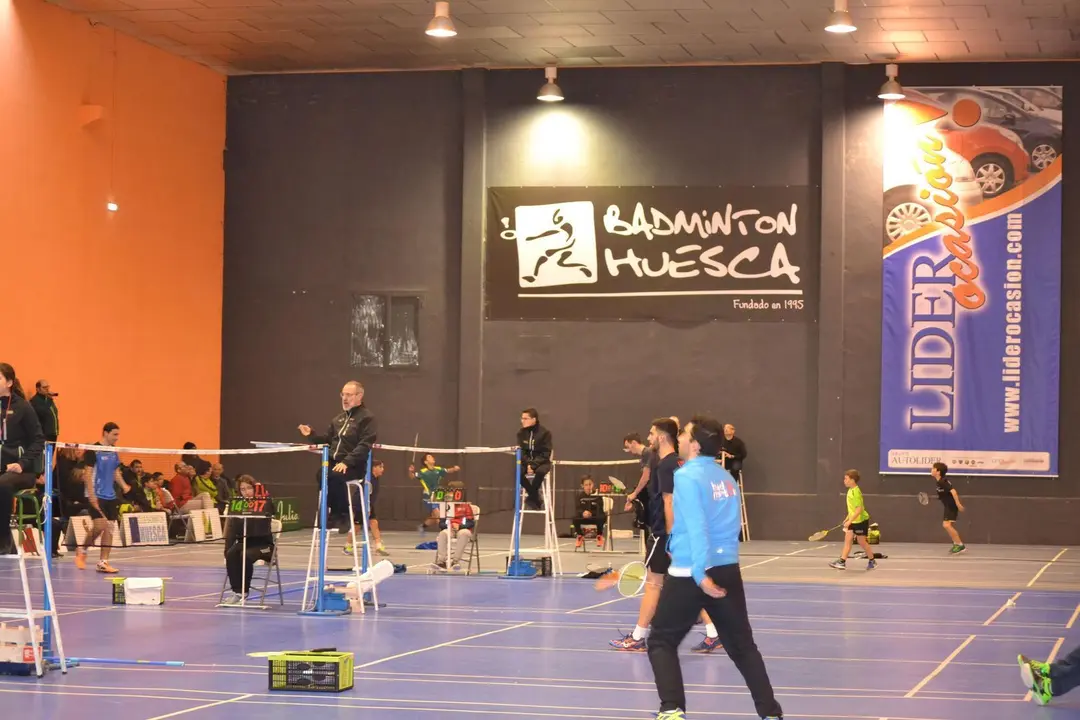 Torneo de b&aacute;dminton celebrado en Huesca. Foto: Sporthuesca.com