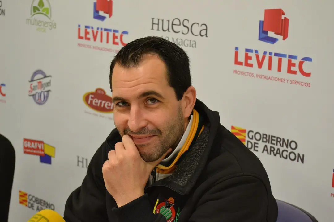 Guillermo Arenas, en rueda de prensa. Foto: Sporthuesca