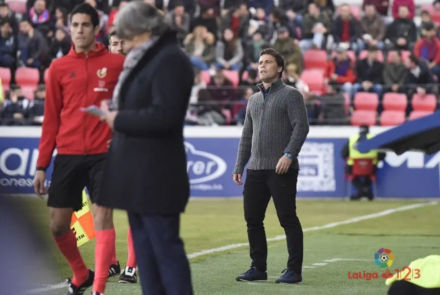 El t&eacute;cnico de la SD Huesca se ha marchado contrariado tras el empate | Foto: LaLiga