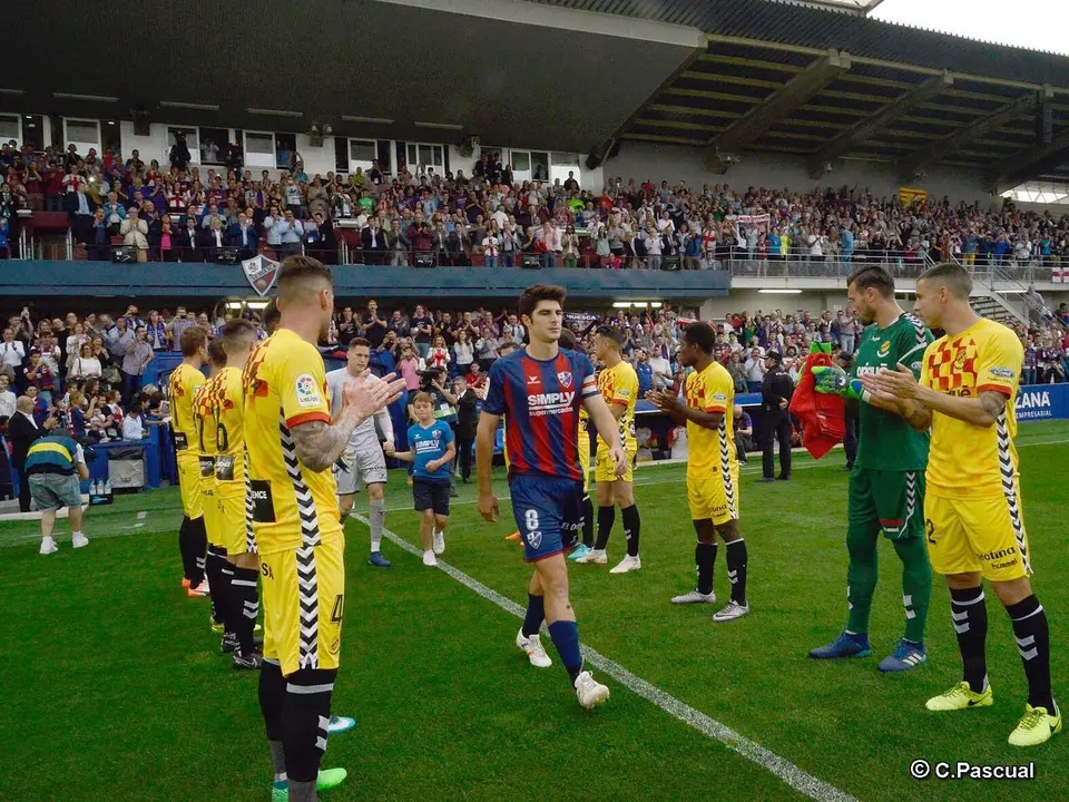 Imagen del Huesca-N&aacute;stic investigado en el caso Oikos y que denuncia el Real Zaragoza | Foto: Carlos Pascual