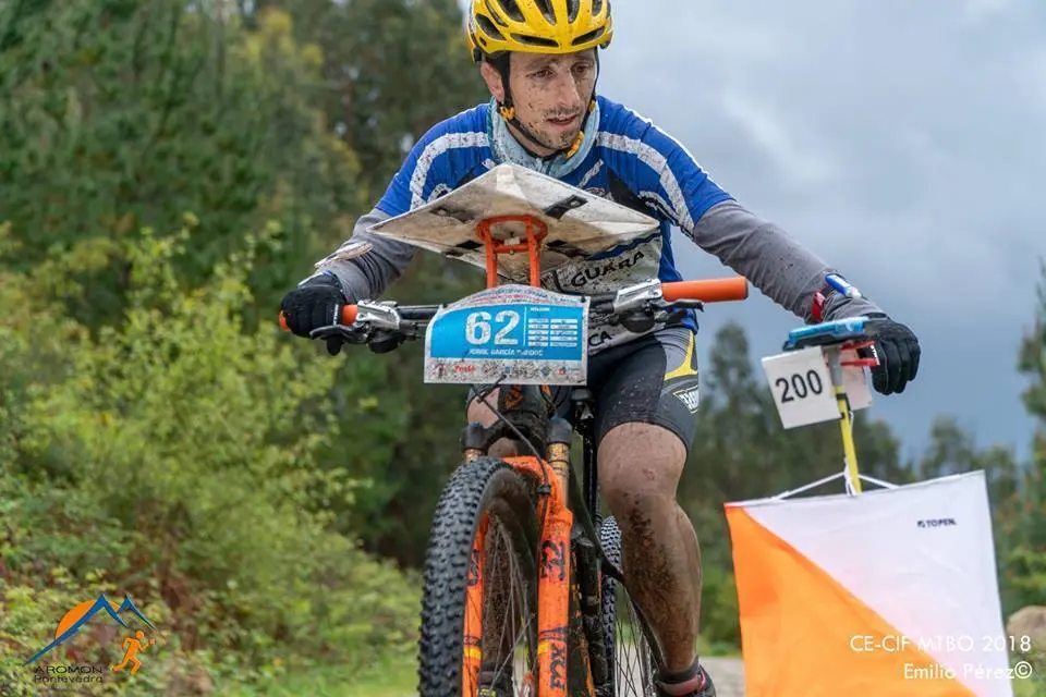 Jorge Garc&iacute;a, en la imagen, durante el pasado Campeonato de Espa&ntilde;a de MTBO. 