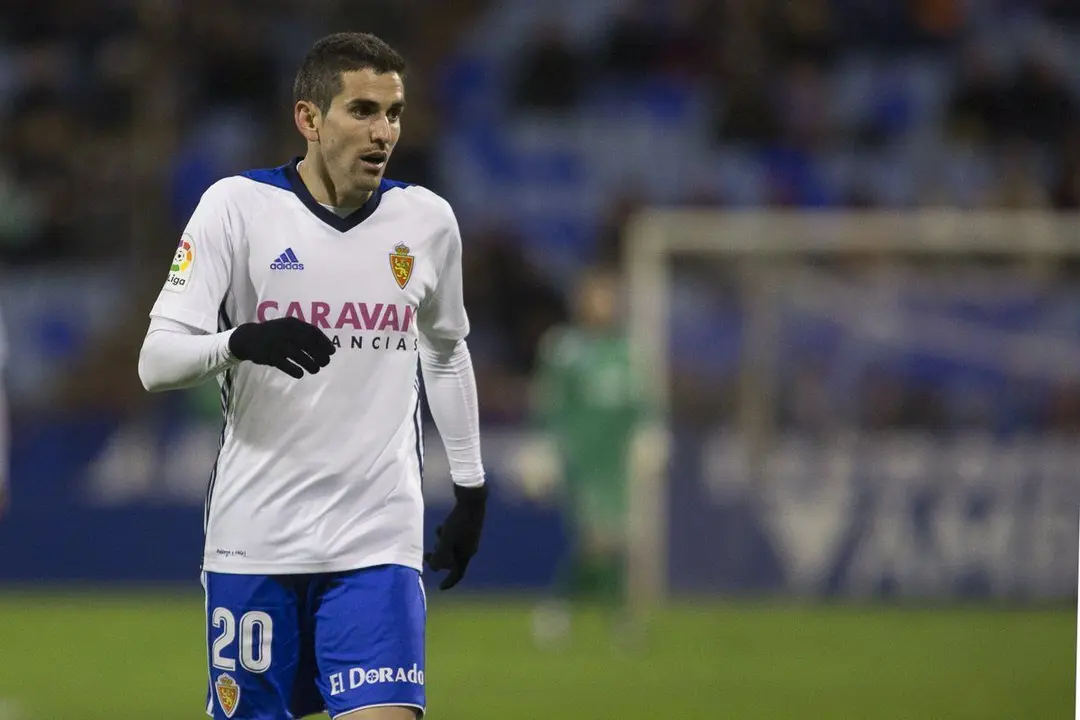 Jes&uacute;s Alfaro con la camiseta del Real Zaragoza | Foto: Diario de Huelva