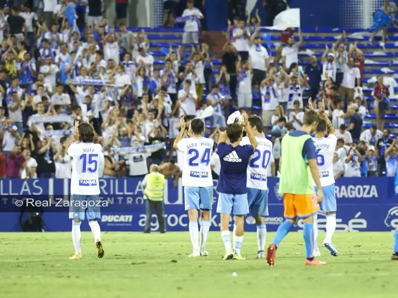 El Real Zaragoza venci&oacute; al Rayo Majadahonda en la primera jornada de Liga. | Foto: Tino Gil, Real Zaragoza