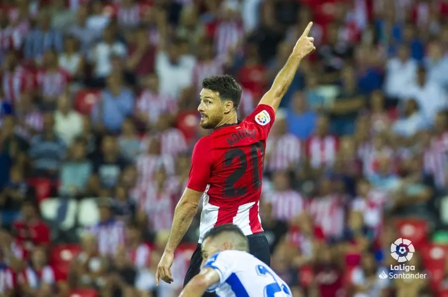 Aduriz en el partido ante el Legan&eacute;s de la primera jornada liguera | Foto: LFP