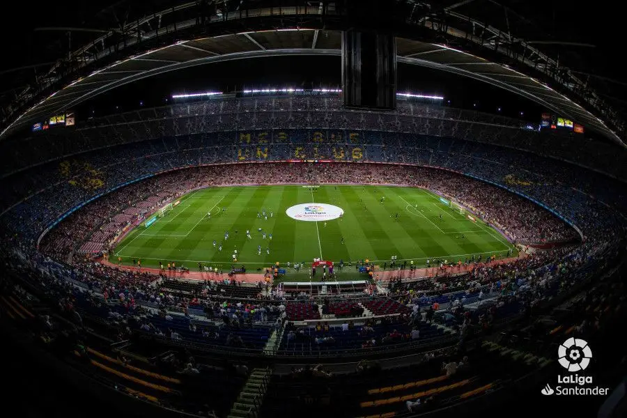 El Camp Nou antes del partido inaugural. | Foto: LFP