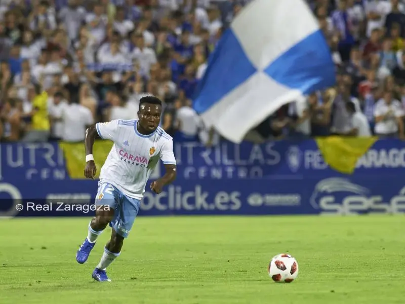 James Igbekeme ha jugado todo desde que Victor Fern&aacute;ndez lleg&oacute; al Real Zaragoza | Foto: RealZaragoza