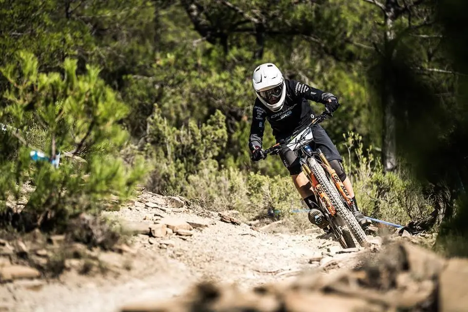 Gabi Torralba, en una imagen captada en las EWS de Zona Zero Sobrarbe. Foto: Kike Abeilla