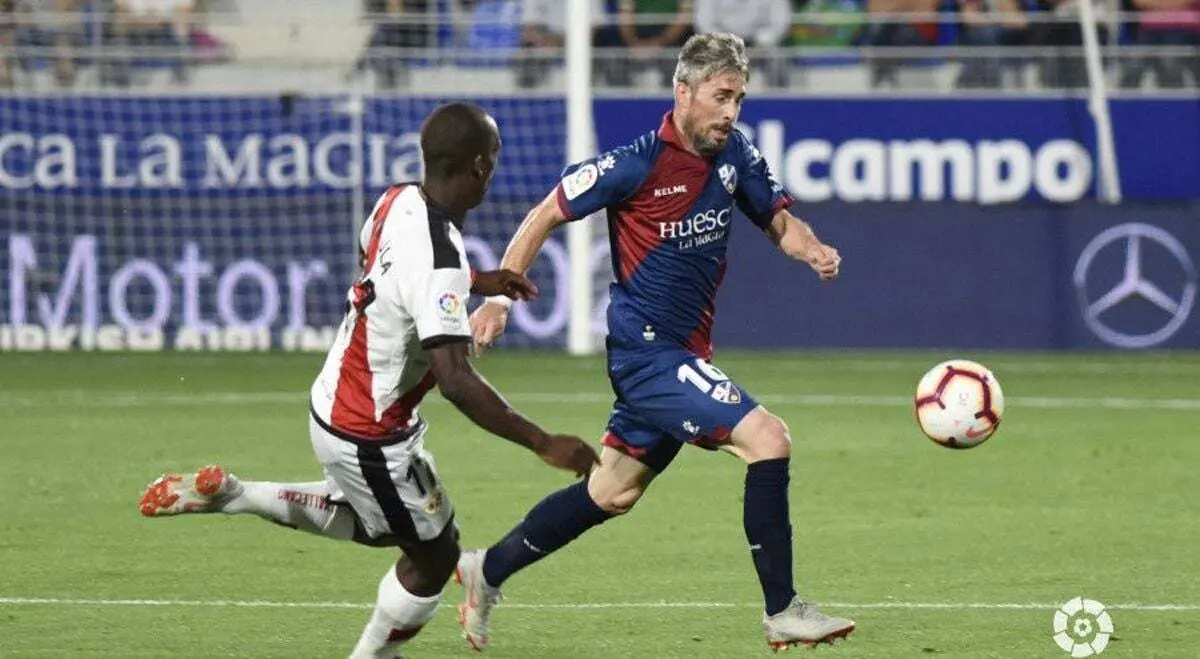 Luisinho ante el Rayo en El Alcoraz | Foto: LaLiga