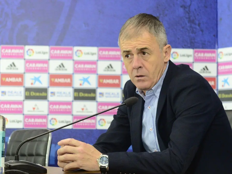 Alcaraz ha insistido en que toca seguir trabajando. Foto: Real Zaragoza