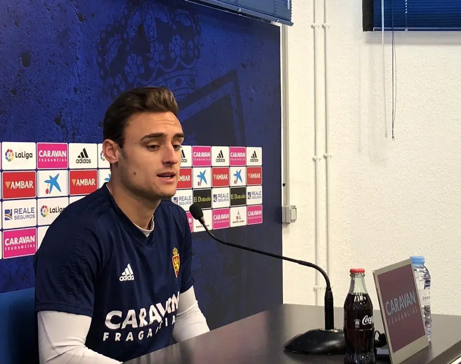 Lasure en sala de prensa | Foto: Real Zaragoza