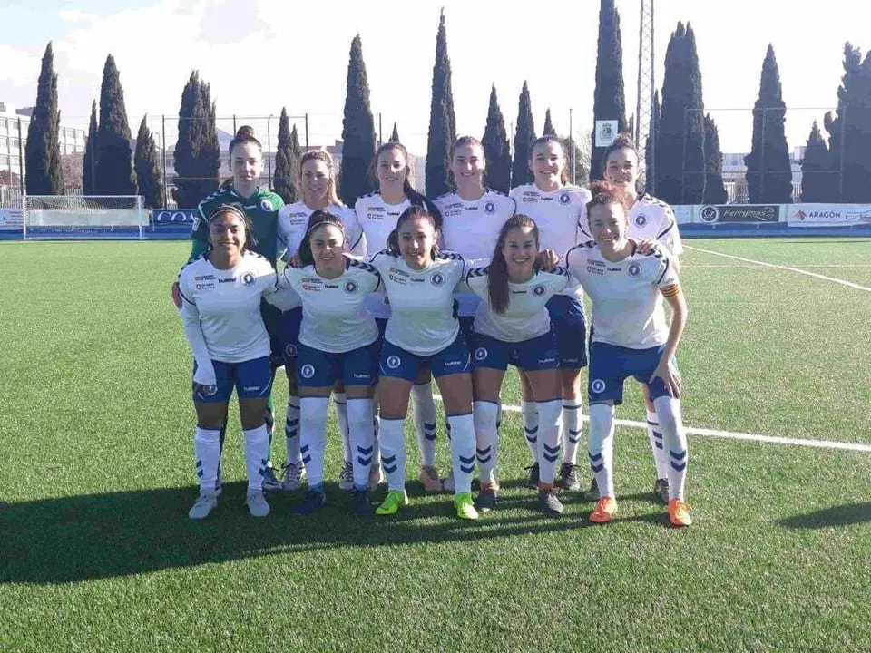 Once del Zaragoza ante el Pallej&aacute;. Foto: Zaragoza CFF