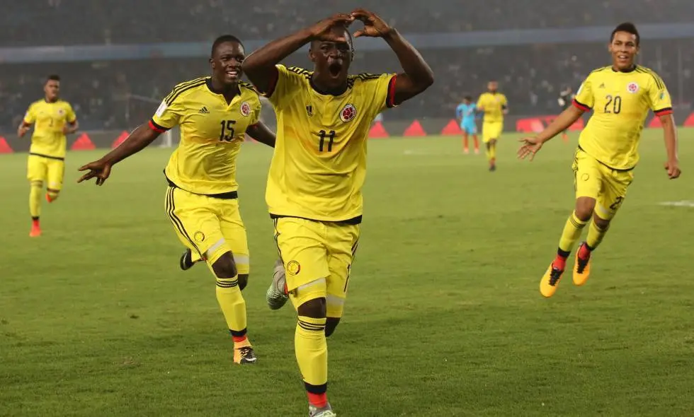 En la imagen Pe&ntilde;aloza con la camiseta de la selecci&oacute;n colombiana. El extremo es el &uacute;ltimo fichaje del CD Teruel | Foto: EFE/El Pa&iacute;s