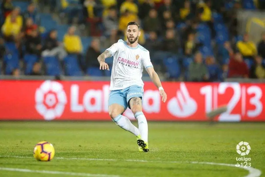 &Aacute;lvaro V&aacute;zquez en el partido ante Las Palmas. Foto: La Liga 123