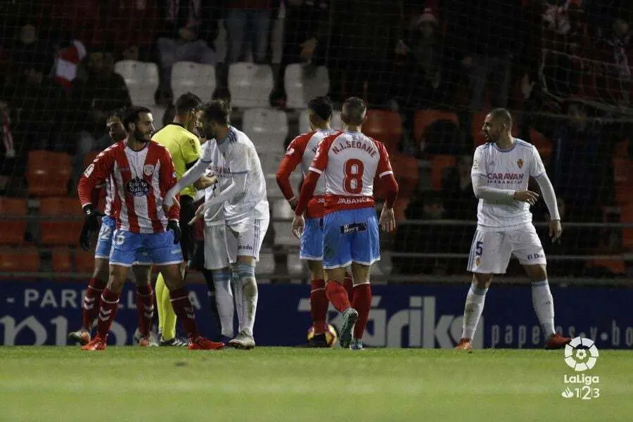 El Zaragoza gana por 1 a 2 al Lugo. Foto: La Liga