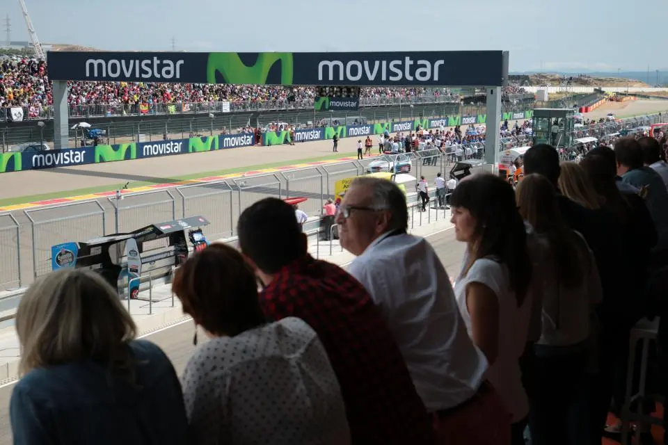 Terraza del VIP Lounge MotorLand, en el pasado Gran Premio de Arag&oacute;n de MotoGP. Foto: Agency Sport Media.