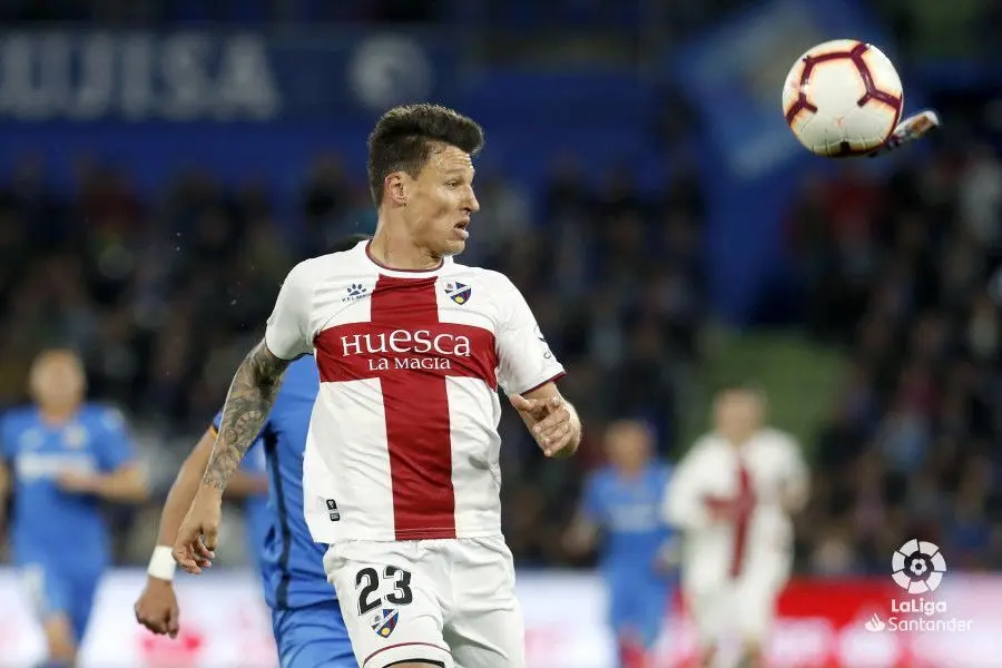 Musto controlando un bal&oacute;n ante el Getafe | Foto: LFP