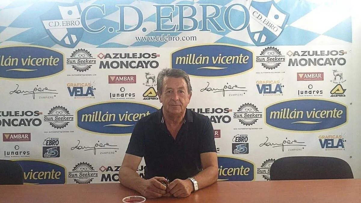 El presidente del CD Ebro, Jes&uacute;s Navarro. Foto: CD Ebro