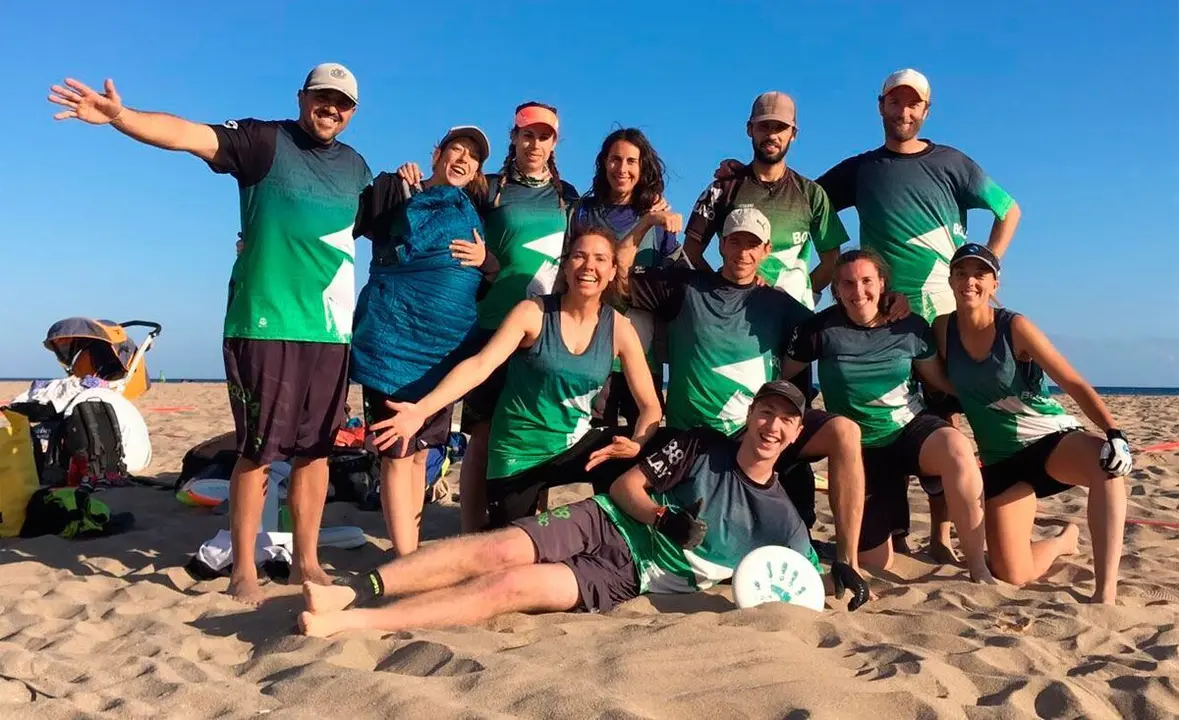 Jugadores de BolskanDisc LaManoDelDiez que participaron en el campeonato de Espa&ntilde;a