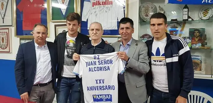 Aniversario de la Pe&ntilde;a Zaragocista Juan Se&ntilde;or con Marc Gual y Alberto Zapater