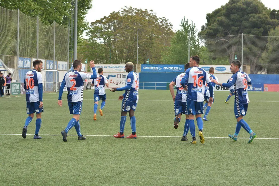 El CD Ebro en el partido de la temporada pasada ante el Espanyol B. Foto: CD Ebro