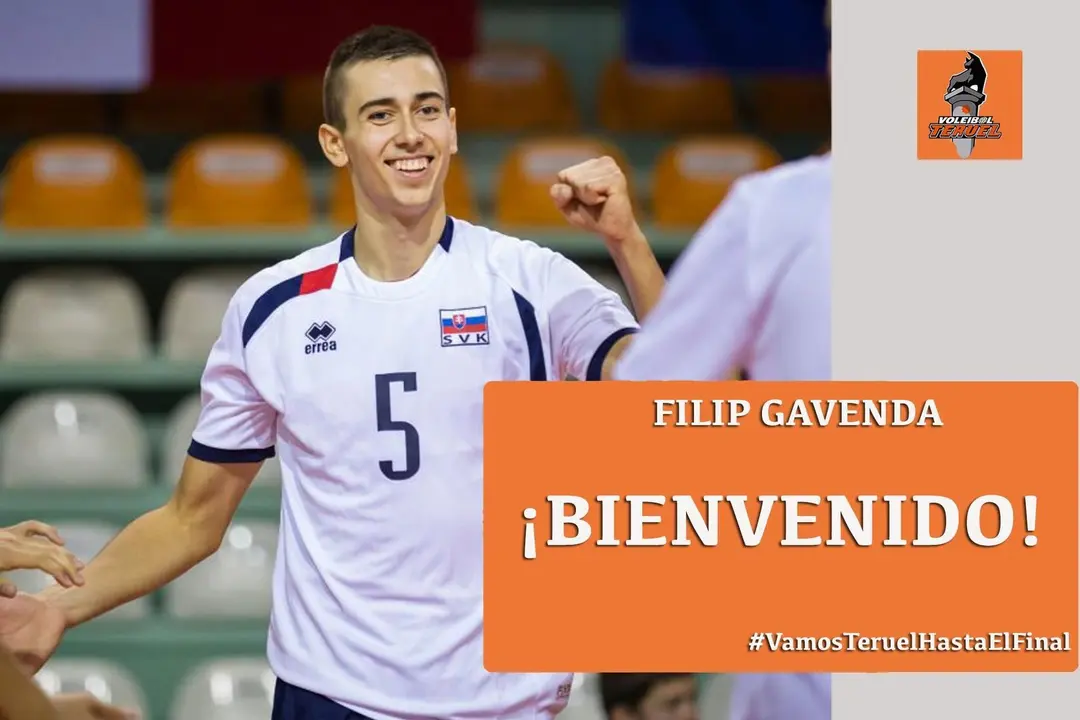 Bienvenida al octavo fichaje del Voleibol Teruel, Filip Gavenda. Foto: CV Teruel