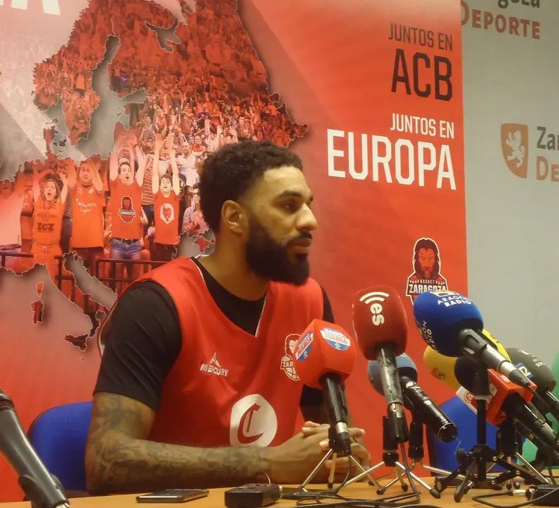 DJ Seeley, este martes en sala de prensa. Foto: SPORTARAGON
