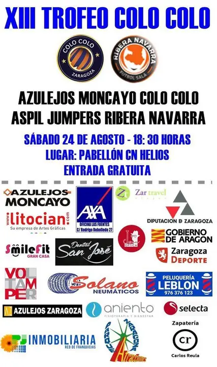 Cartel anunciador del Colo Colo - Ribera Navarra