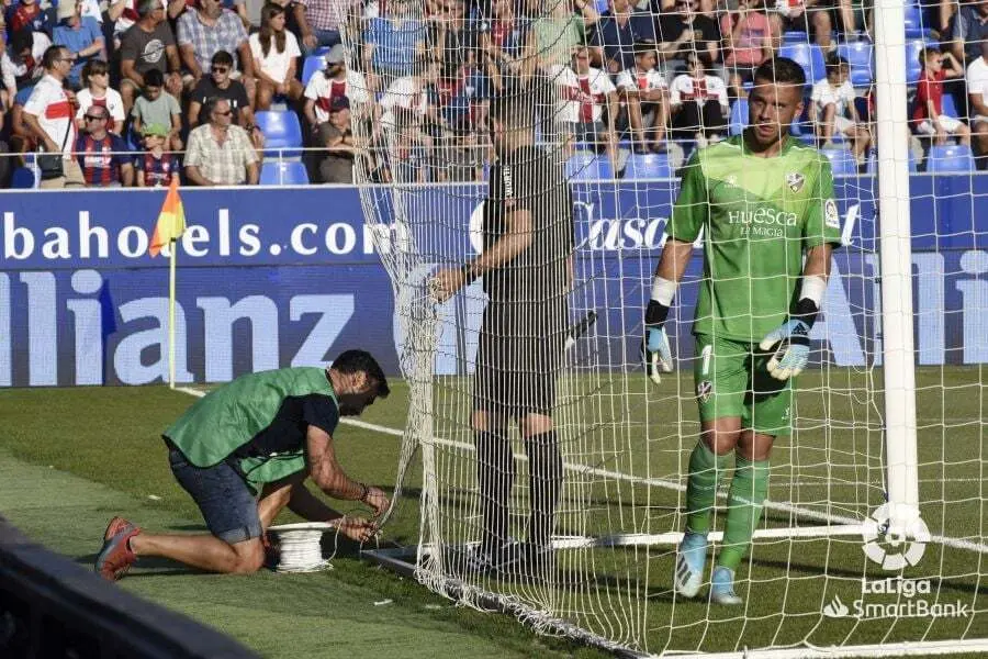 &Aacute;lvaro Fern&aacute;ndez en El Alcoraz | Foto: LaLiga