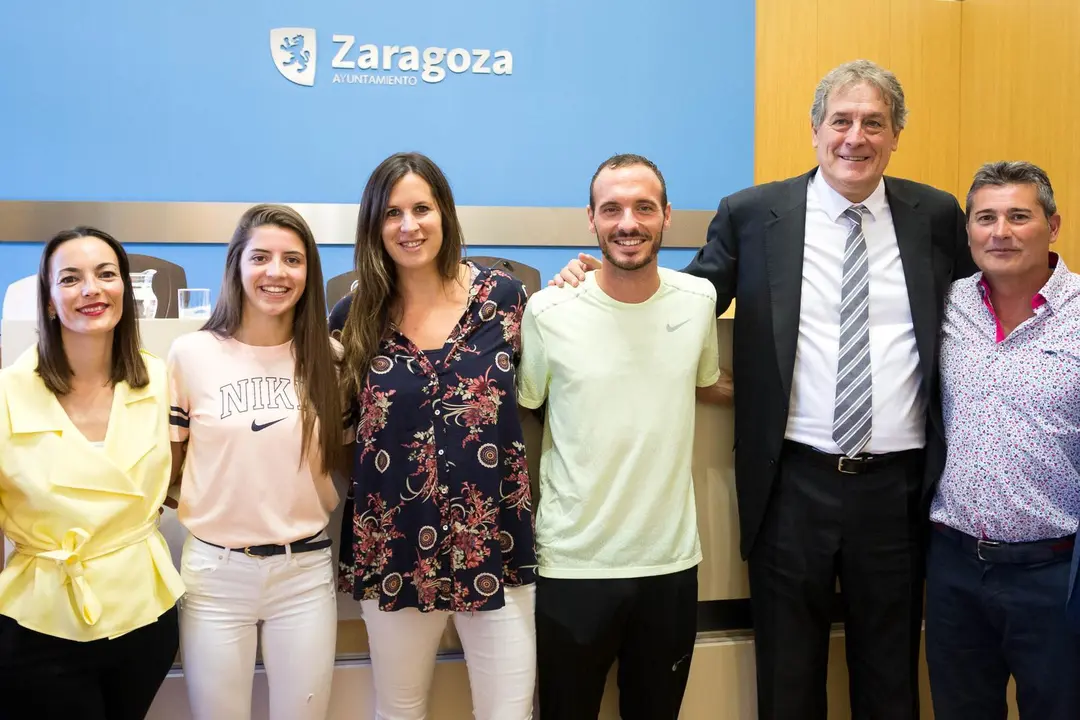 Presentaci&oacute;n en la sala de prensa del Ayuntamiento de Zaragoza. Foto: Miguel G. Garc&iacute;a