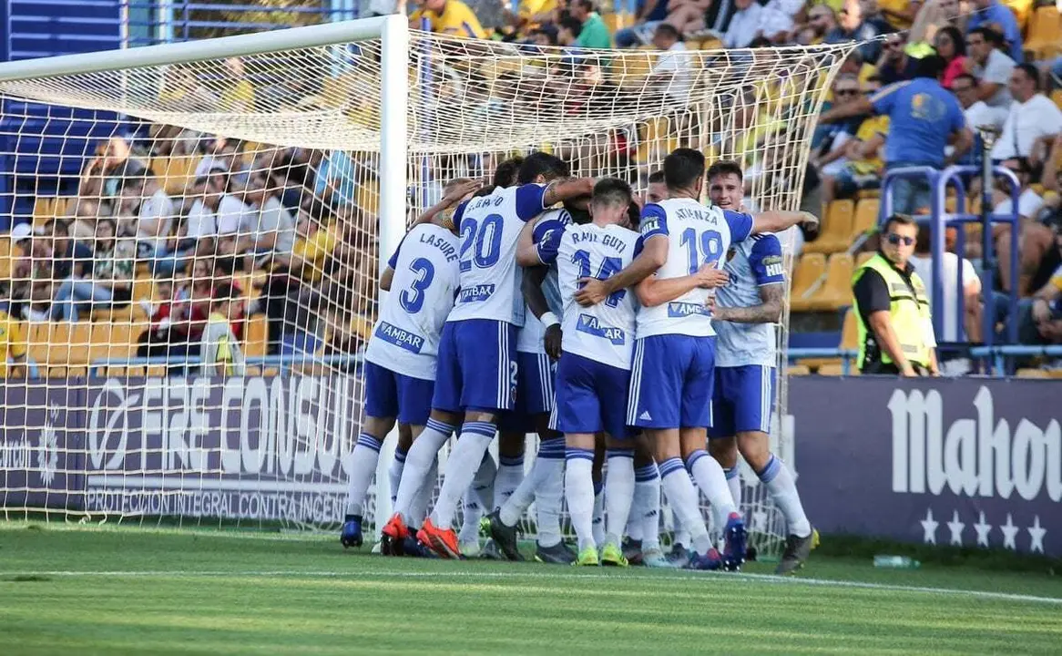 Celebraci&oacute;n del segundo gol. Foto: Real Zaragoza