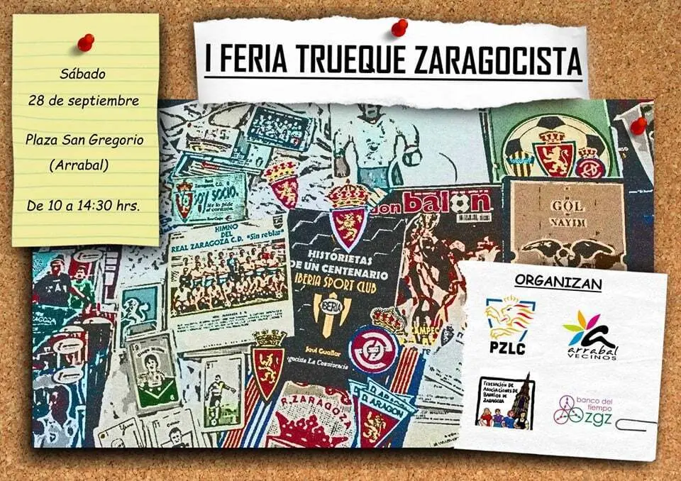 La I Feria del Trueque Zaragocista se celebrar&aacute; el s&aacute;bado 28 de septiembre en la Plaza el Arrabal