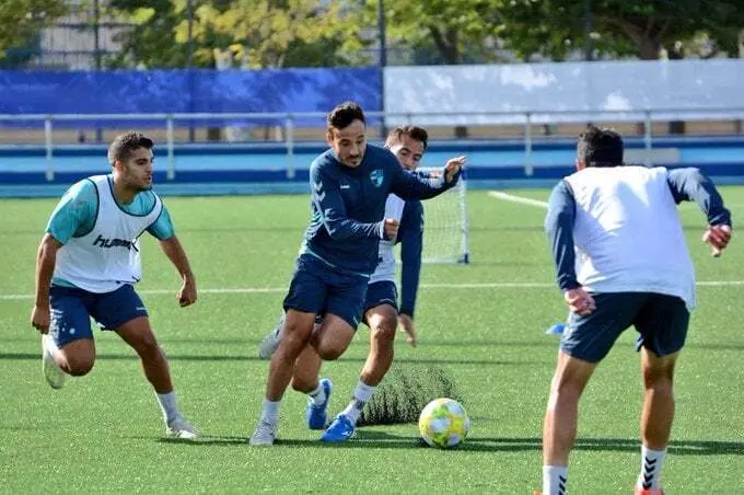 El Ebro en un entrenamiento. Foto: CD Ebro