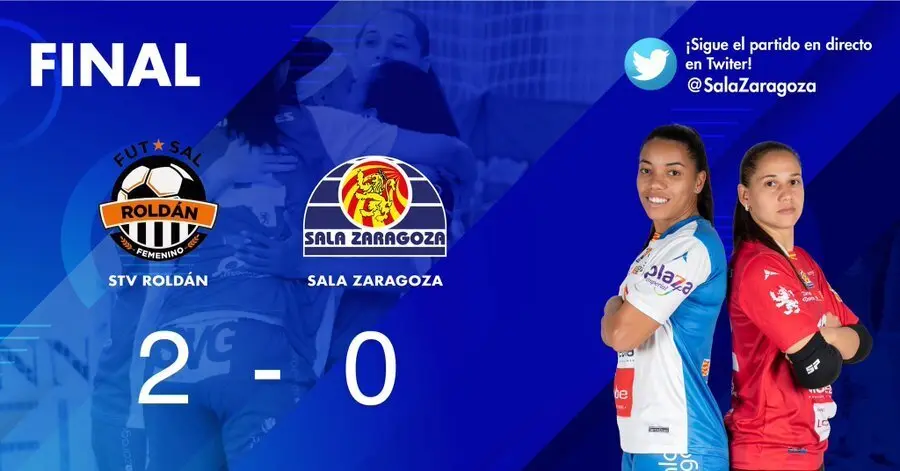 Cartel del Sala Zaragoza con el resultado final