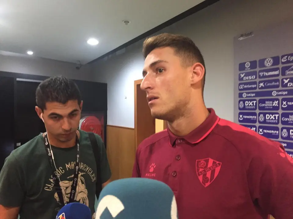 Raba, tras el partido contra el Tenerife | Foto: SPORTARAGON