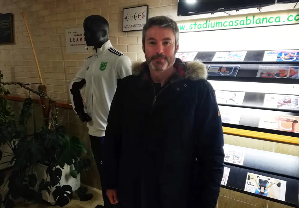 Fabi&aacute;n T&eacute;llez en las instalaciones del Stadium Casablanca, durante una entrevista con SPORTARAGON | Vanesa Aso